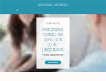 Tablet Screenshot of lincolnshirecounselling.com